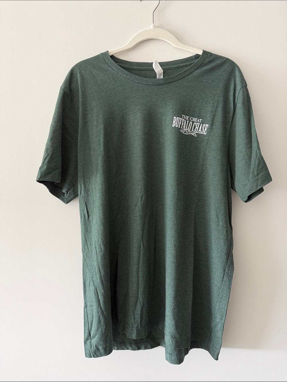 Bella Canvas Dark Green Graphic Tee with White Logo